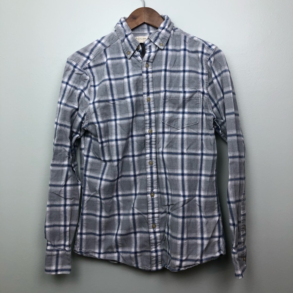 🌼Sonoma Long Sleeve Button Up Shirt Mens Small